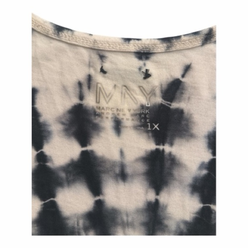 Marc New York Black and White Tie-Dye Sleeveless Dress Size 1X - Picture 4 of 4